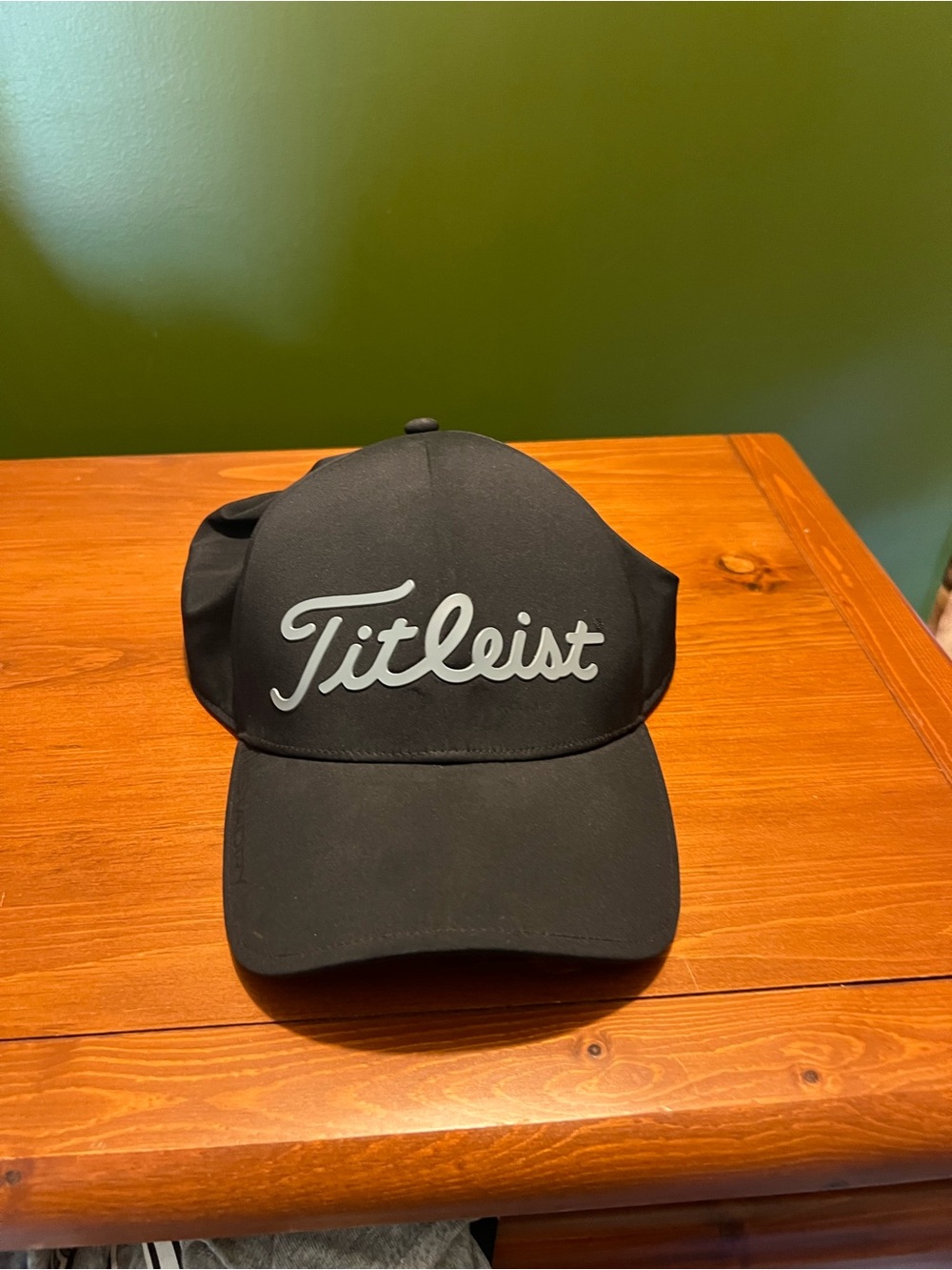 Titleist Black Hat with White Logo